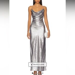 Superdown Kit Maxi Dress in Silver